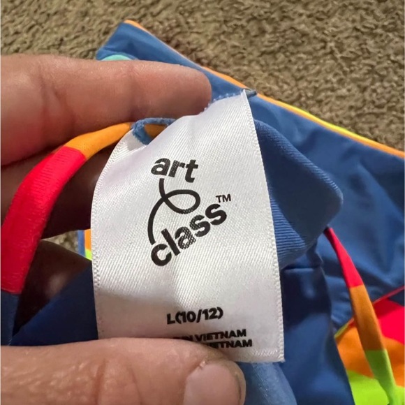 Girls size 10/12 two piece rainbow swim suit - Picture 7 of 8